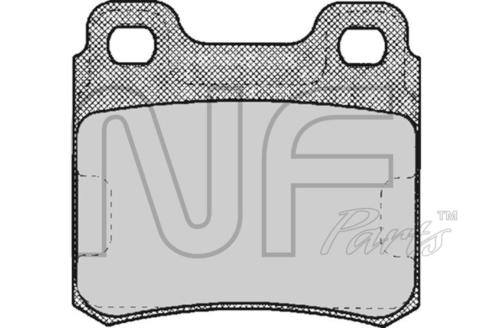 NF PARTS Комплект тормозных колодок, дисковый тормоз NF0007351